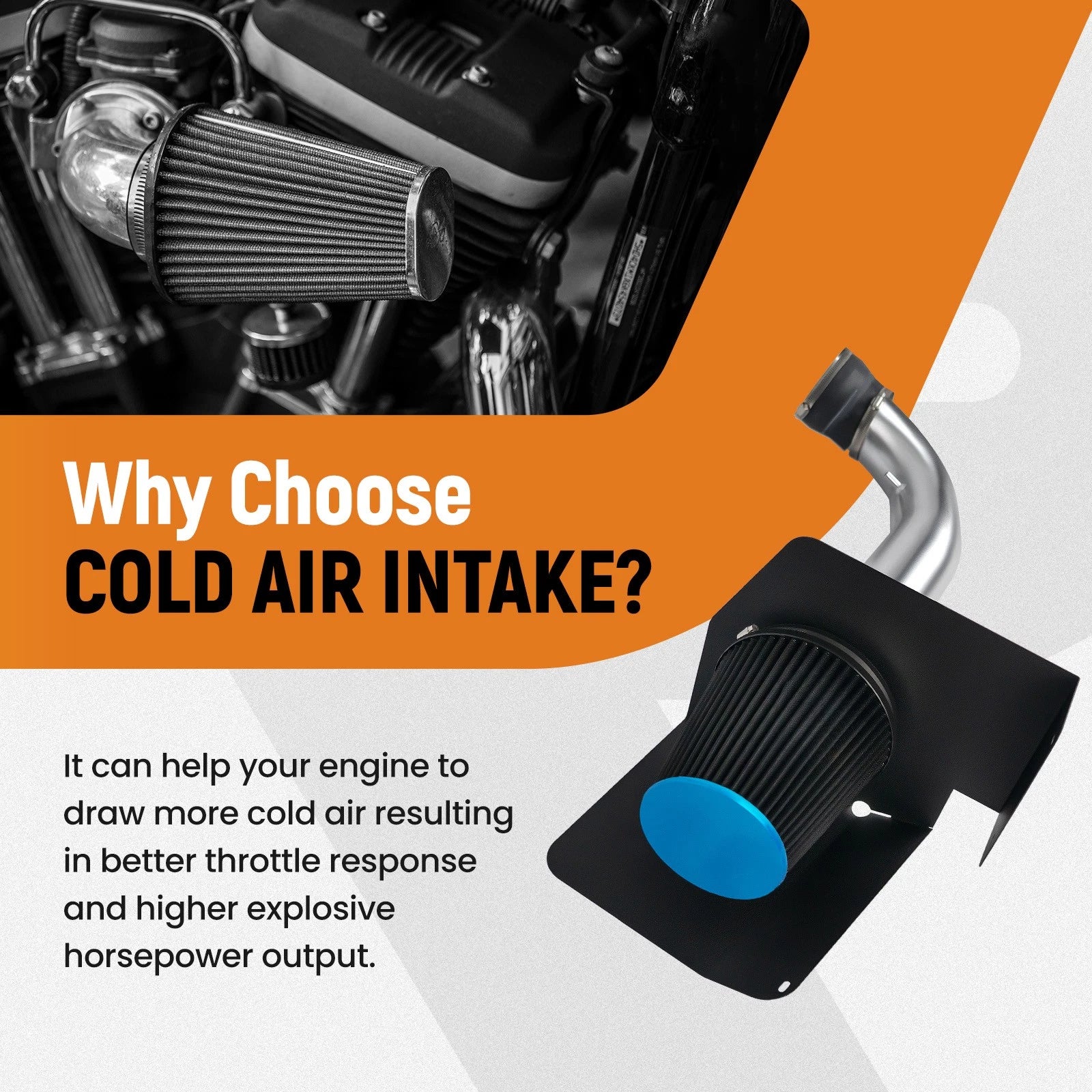 Air Intake Kit for Chevrolet 1500 5.3L 6.0L V8 (2009–2014)