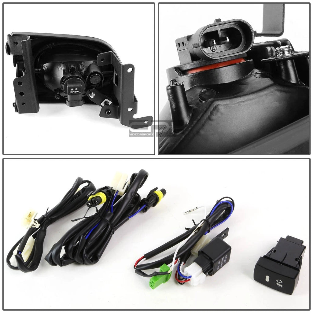 2X Smoked Lens Fog Light Lamp with Switch Wiring for Honda Civic 2006–2008