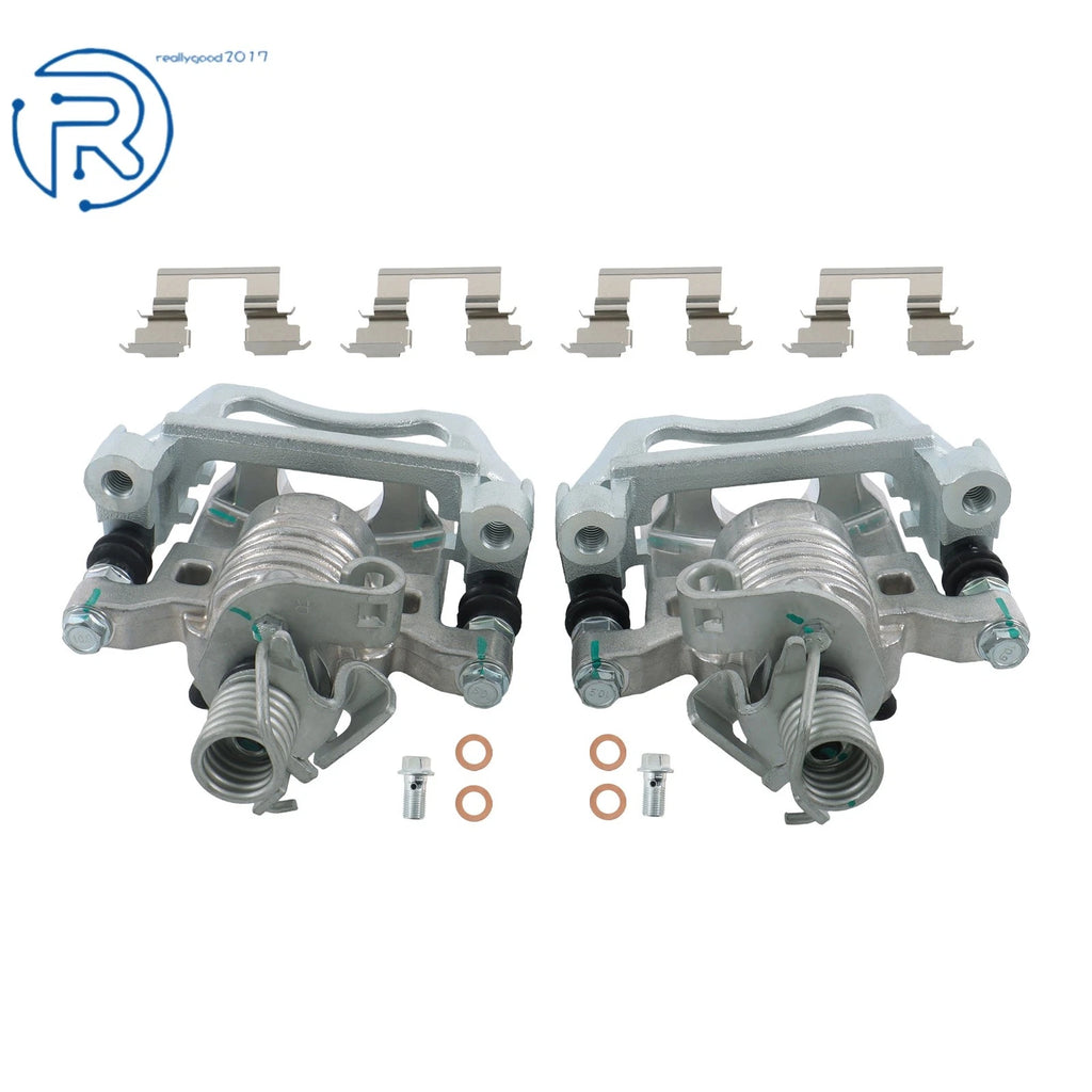 Rear LH & RH Brake Caliper w/Bracket for Buick LaCrosse, Chevy Impala, Grand Prix