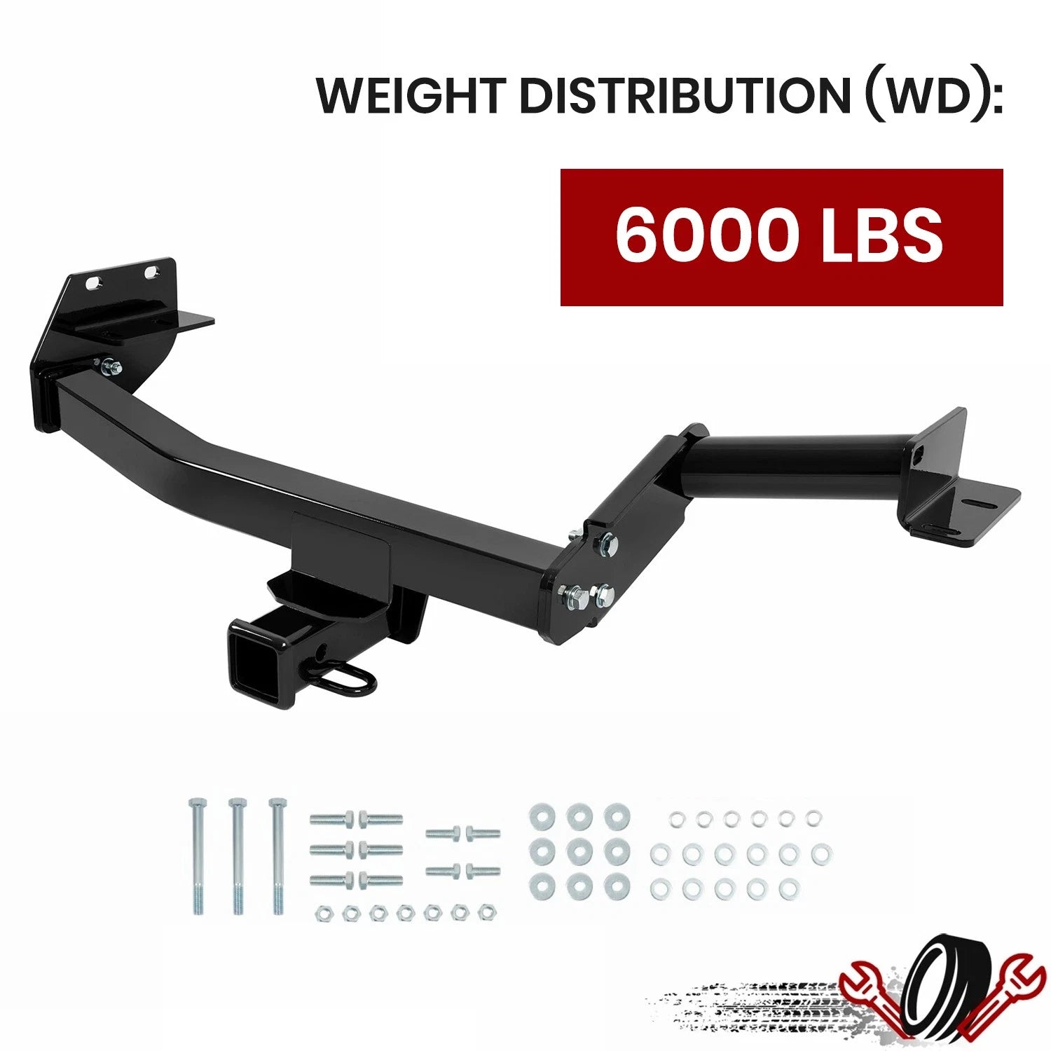 Trailer Hitch Tow Receiver Class 3 for Hyundai Palisade/Kia Telluride (2020–2025)