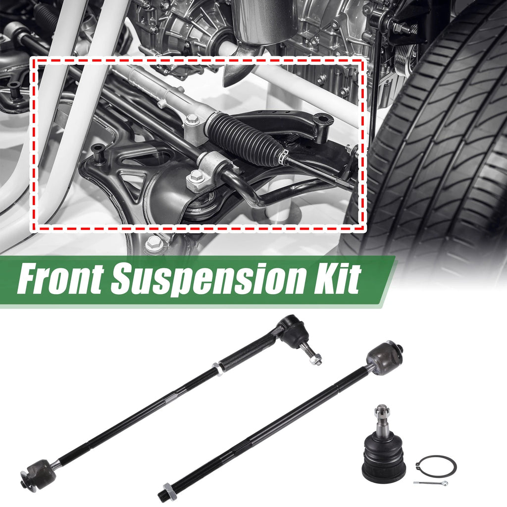 10pcs Front Suspension Kit Inner Outer Tie Rod End for Dodge Grand Caravan (2008–2020)