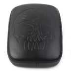 Black Rear Passenger Pillion Pad Seat for Harley Bobber Sportster