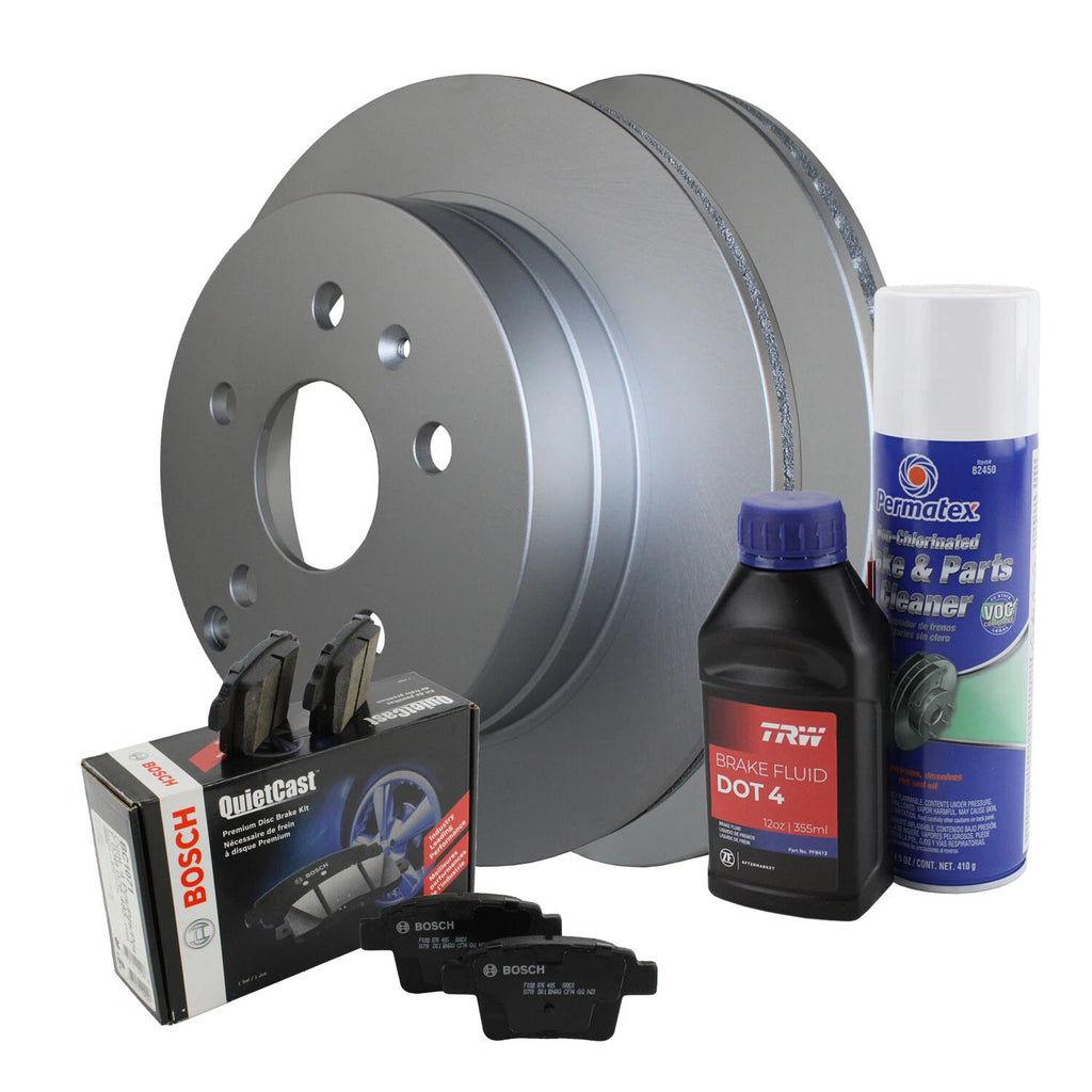 Rear Brake Kit 303mm Rotors & Bosch Ceramic Pads for Chevy Equinox GMC Terrain (2010–2017)
