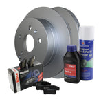 Rear Brake Kit 303mm Rotors & Bosch Ceramic Pads for Chevy Equinox GMC Terrain (2010–2017)