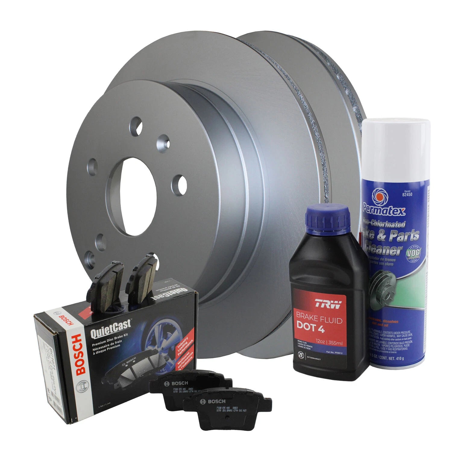 Rear Brake Kit 303mm Rotors & Bosch Ceramic Pads for Chevy Equinox GMC Terrain (2010–2017)