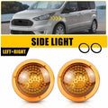 Amber Lens Side Fender Turn Signal Lights for Ford Transit Connect (2010–2023)