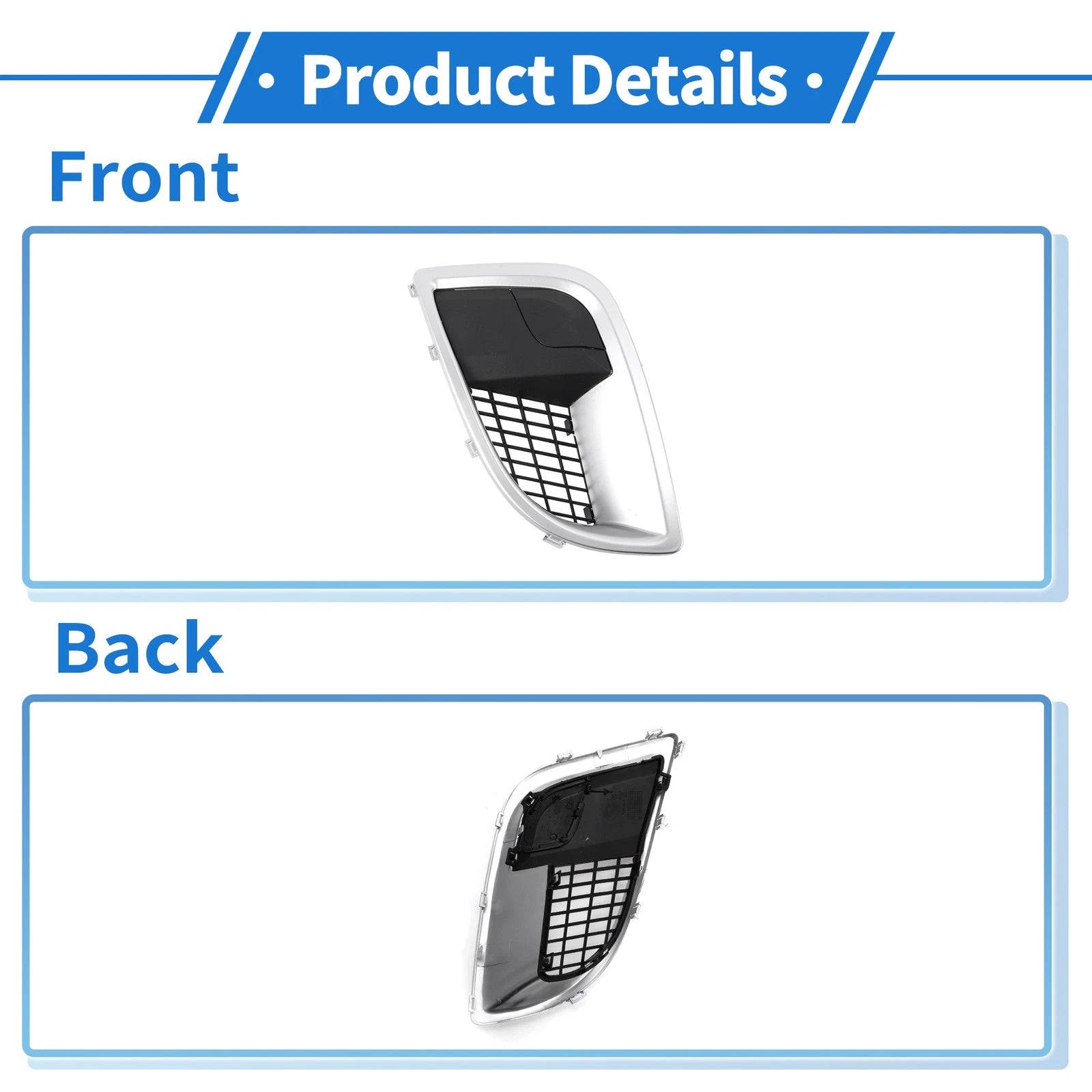 1 Pc Fog Light Grill for Buick Regal (2012–2017) No. 22821246