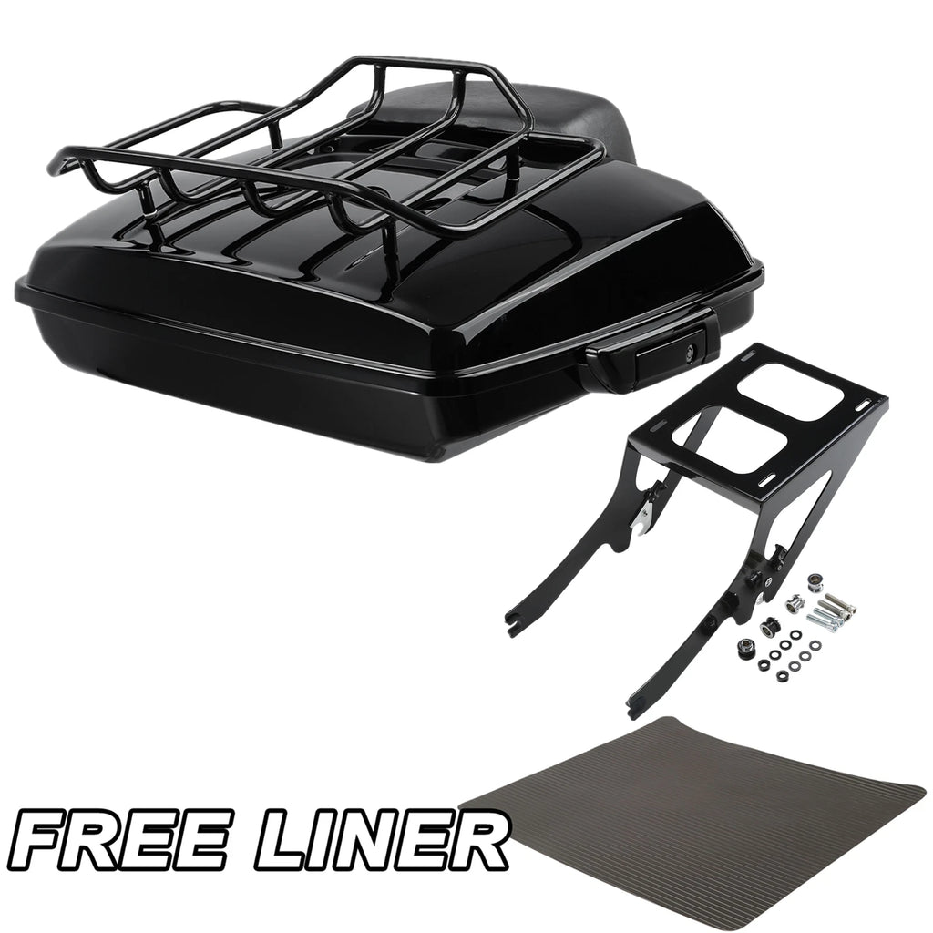 Razor Trunk Backrest Pad Mount Rack for Harley Heritage Classic (2018–2023)