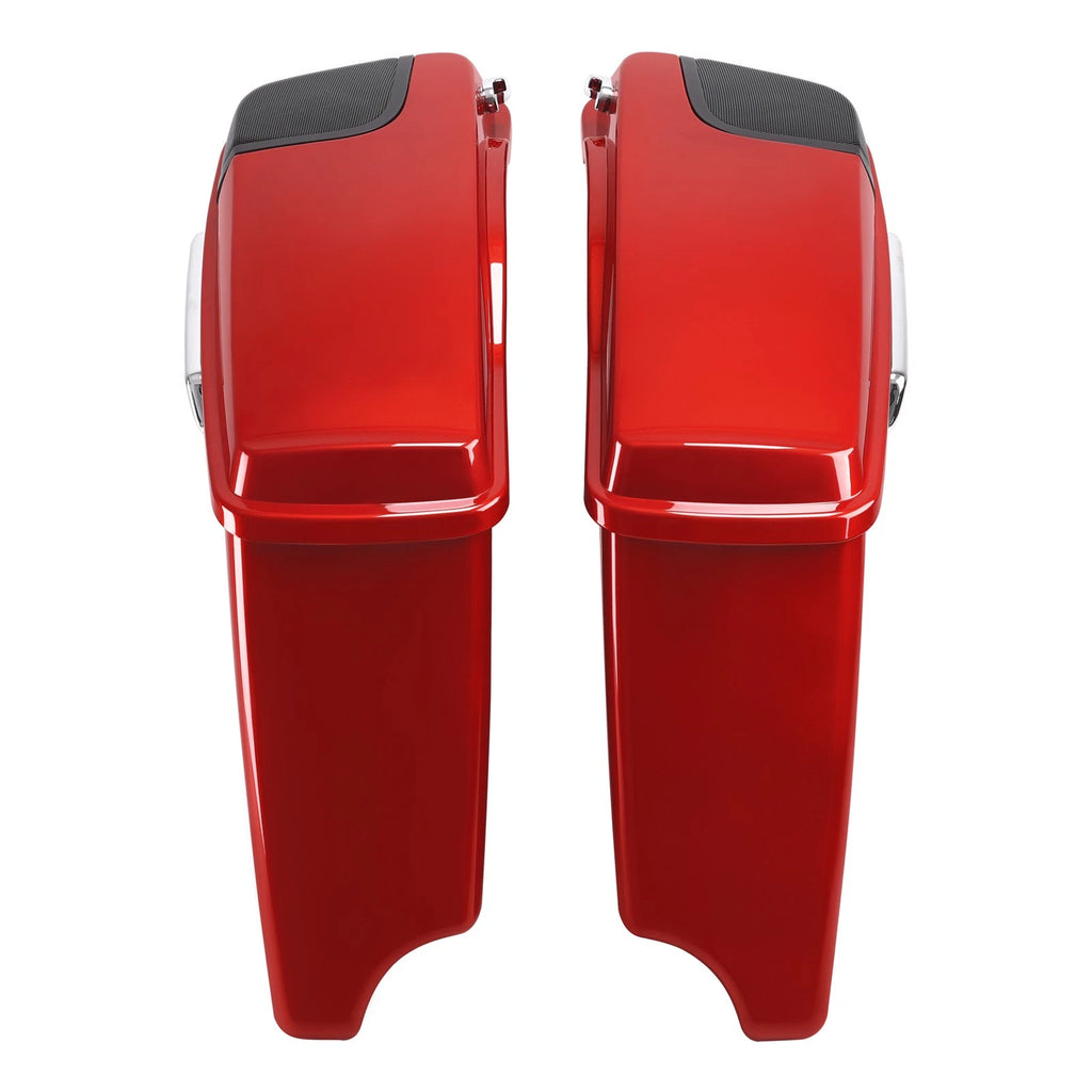 Hard Saddlebags Speaker Lids for Harley Road Glide King (2014–2023) Wicked Red