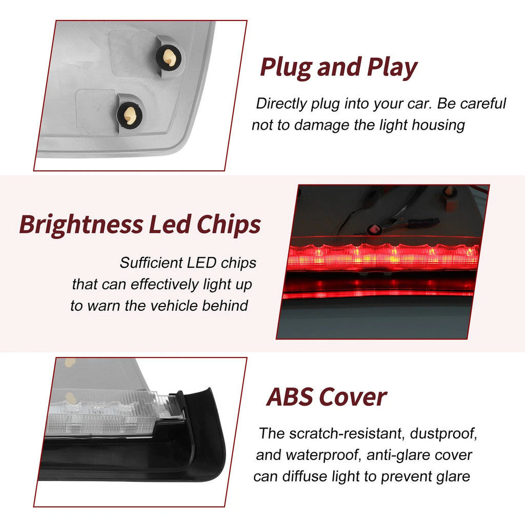 Red High Mounted LED Third Brake Light for BMW 3 Series (2012–2019) No.7259855