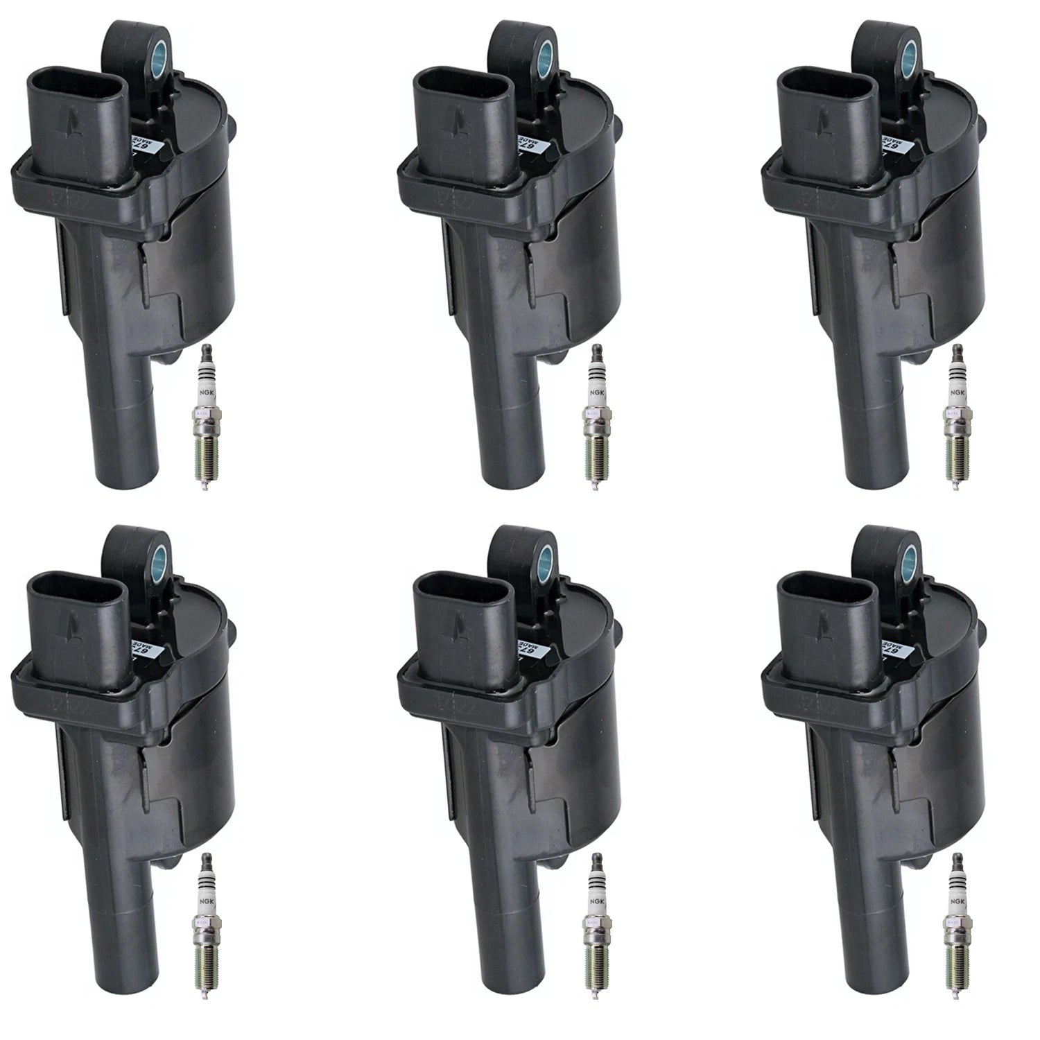 Set of 6 Ignition Coils & NGK Iridium IX Spark Plugs for Silverado 1500 (2014–2018)