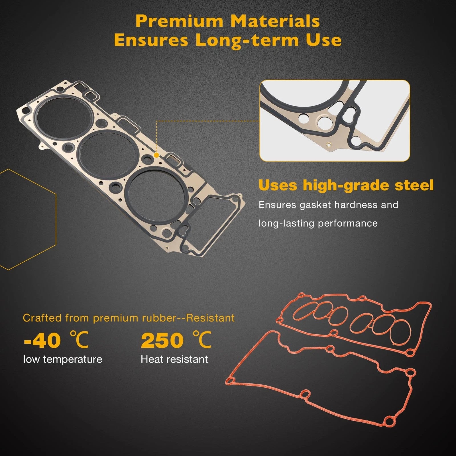 Set of 4 MLS Headgaskets for Ford Ranger Explorer (2001-2011)