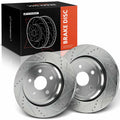 Rear Drilled Brake Rotors for Jeep Grand Cherokee Dodge Durango 