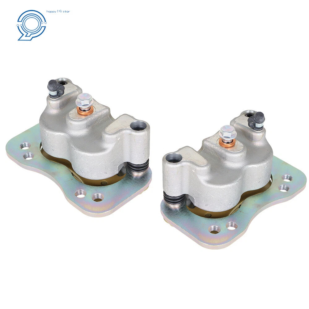Set of 2 Rear Brake Calipers & Pads for Polaris Ranger Crew 800 900 1000