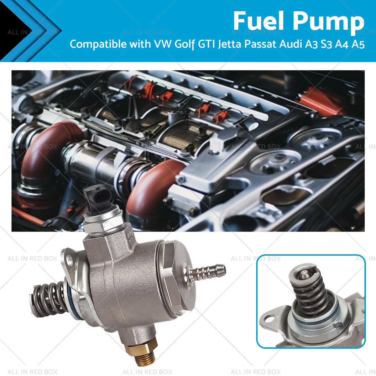 High Pressure Fuel Pump for VW Golf GTI R Audi A3 S3 Passat (2006–2013) 06J127025L