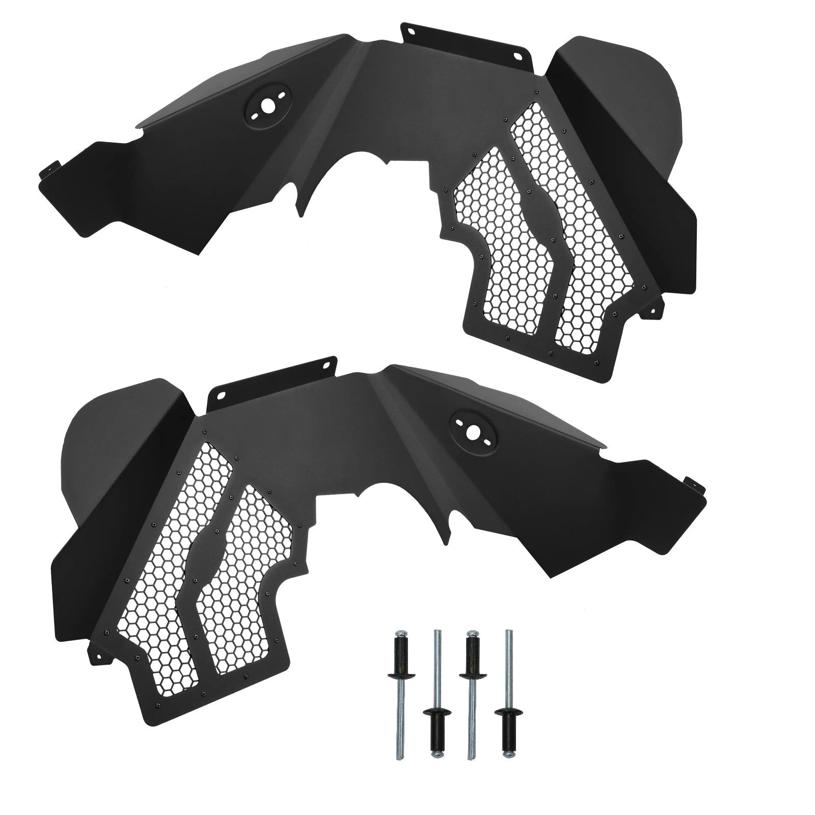 Front Aluminum Inner Fender Liners for Jeep Wrangler JK JKU (2007-2018)