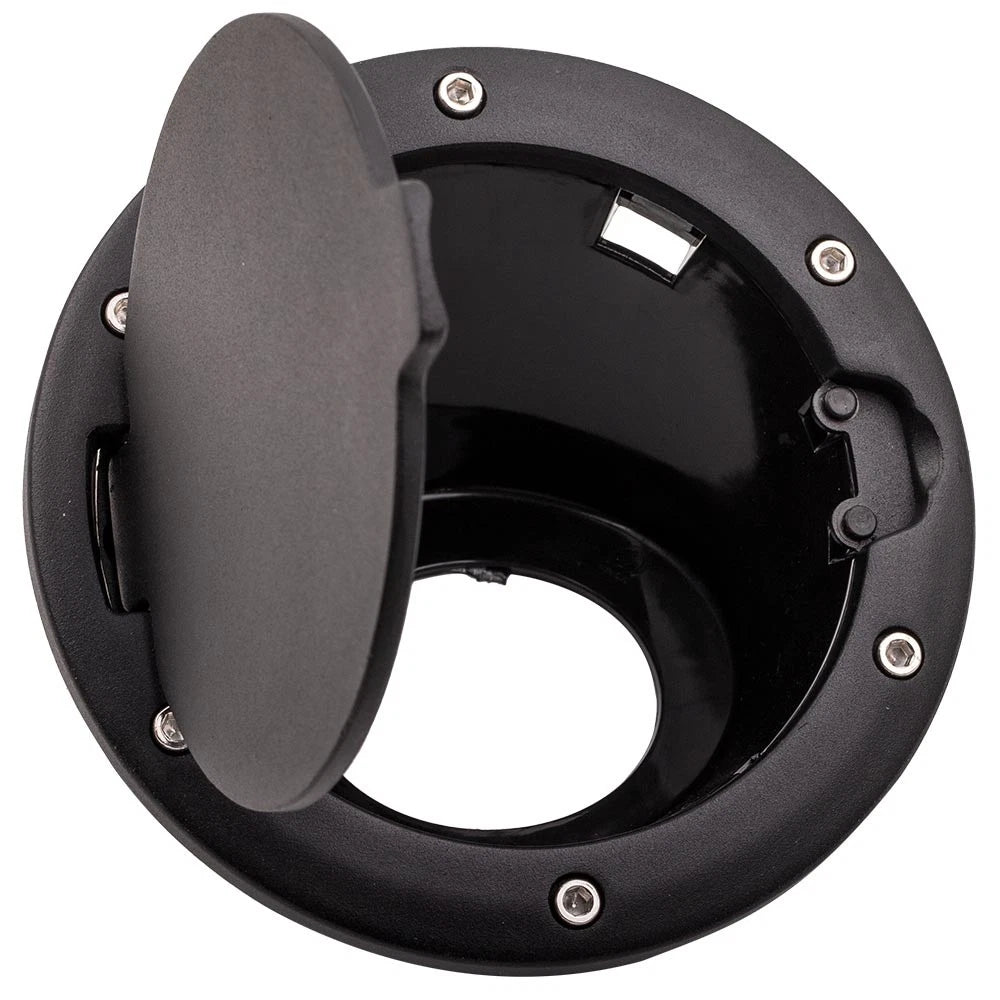 Aluminum Gas Cap Fuel Filler Door Cover for Jeep Wrangler (2007–2017) JK JKU