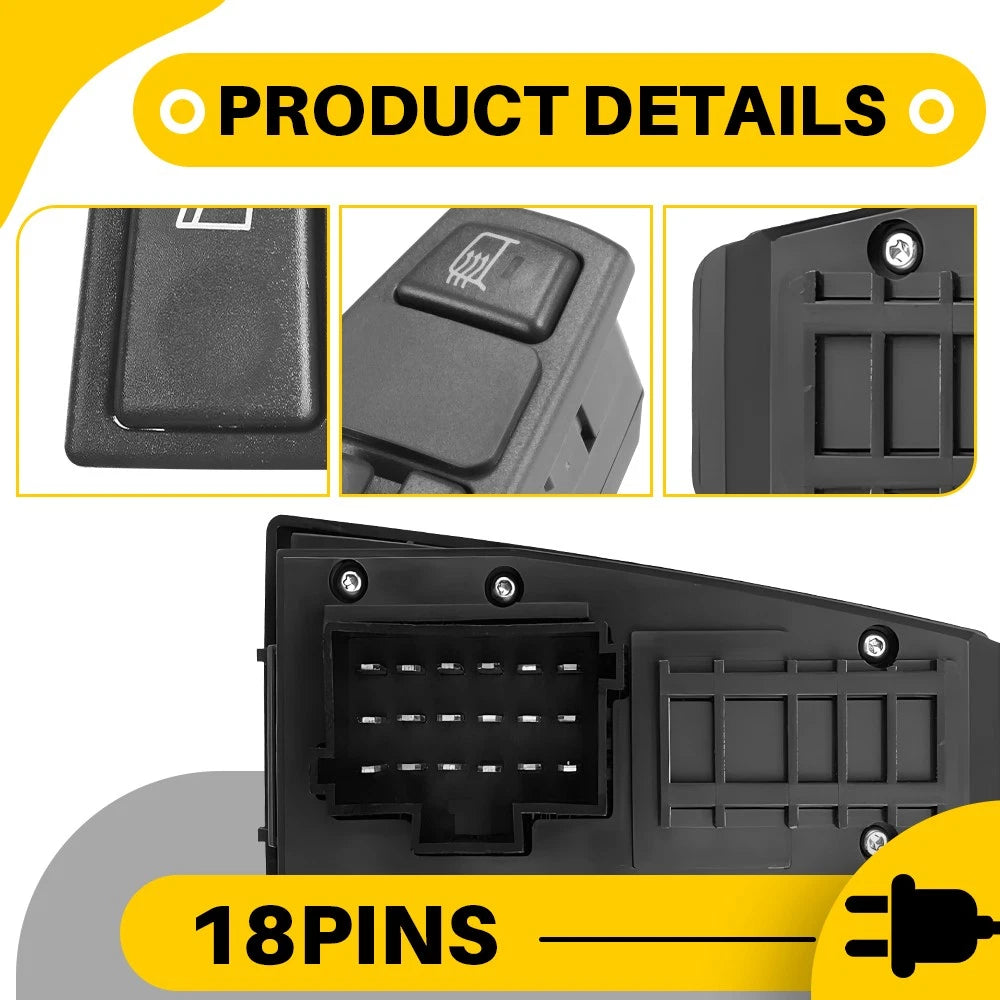 Set of 1 Power Window Switch for Volvo VNL (2004–2023)