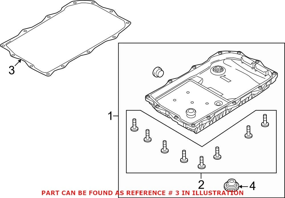 Genuine OEM Mopar Transmission Oil Pan Gasket for Dodge Charger (2017) Ram 1500 (2019)