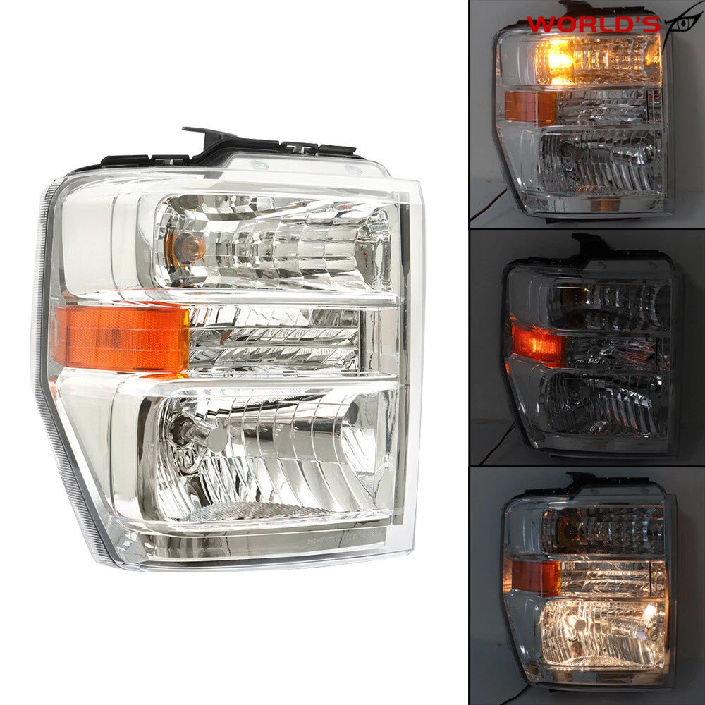 Halogen Headlight Lamp Pair for Ford E150 E250 E350 E450 Superduty