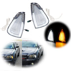 Clear Lens Amber LED Front Corner Side Marker Lights for Dodge Charger (2006–2010)