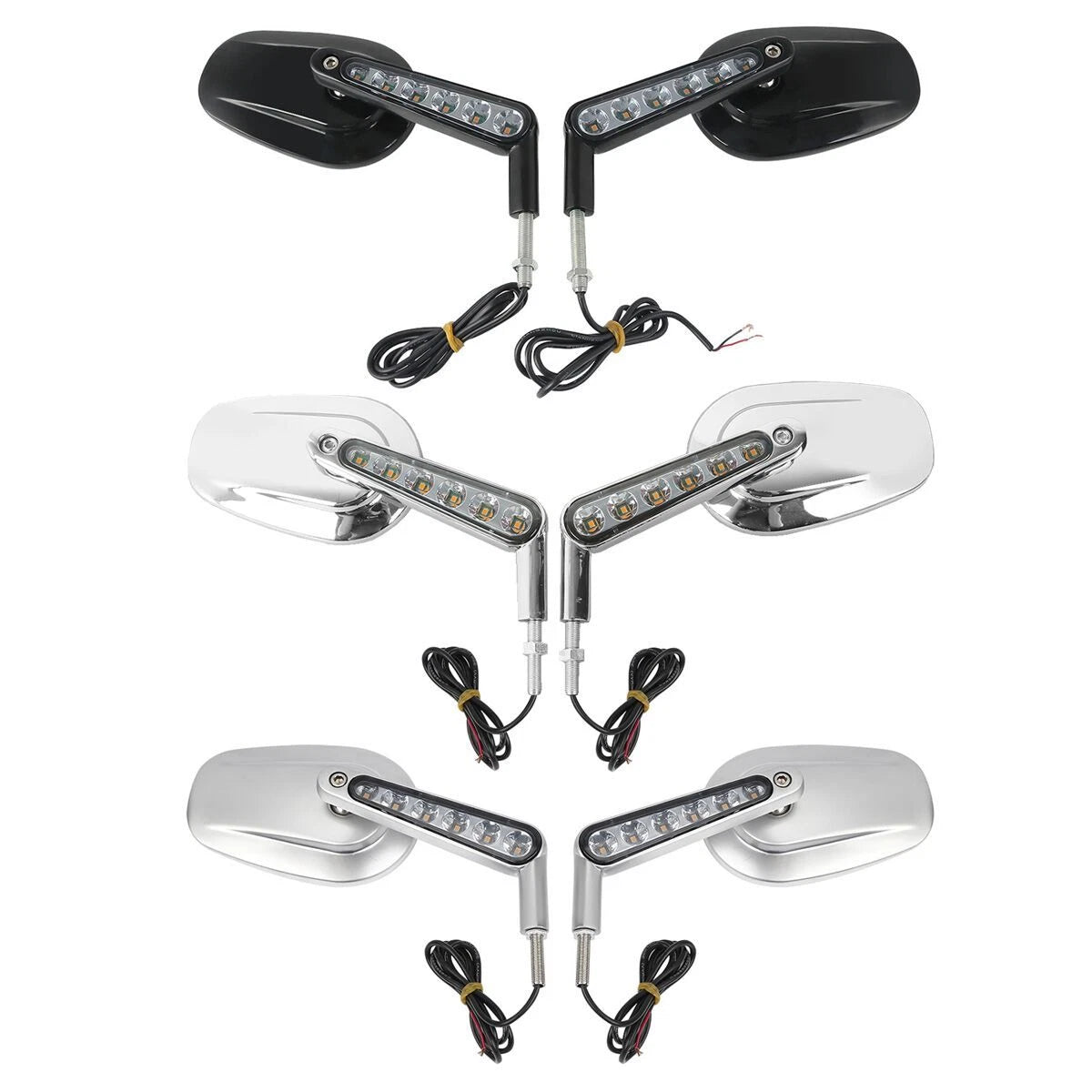 LED Turn Signal Rear View Mirrors for Harley V Rod VRSCF (2009–2017)