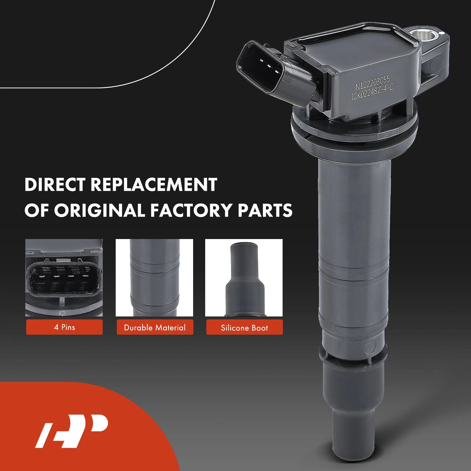 Ignition Coil & Iridium Spark Plug for Toyota Tacoma (2005-2015)