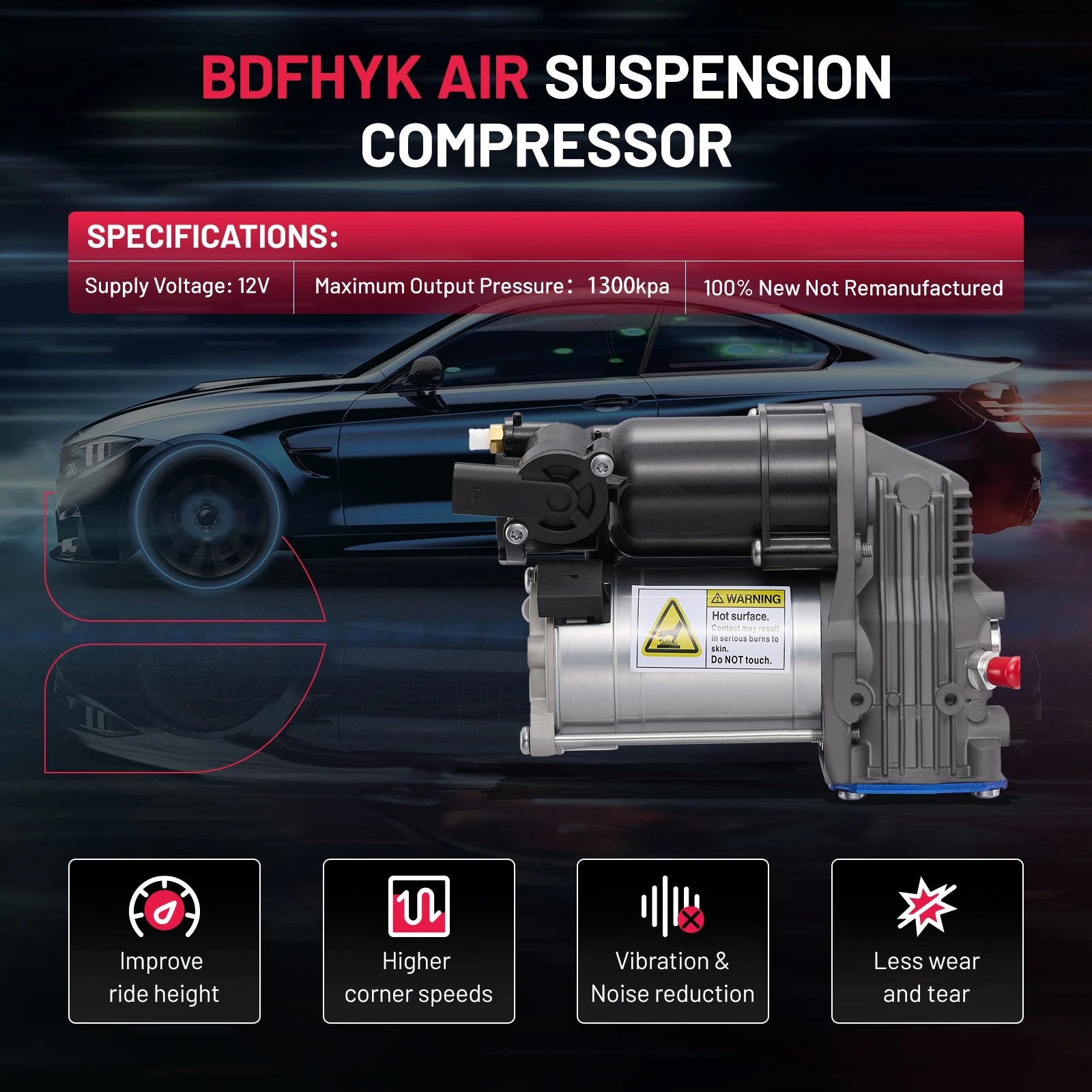 Air Suspension Compressor Pump for Mercedes Vito Viano (2003–2014) 6393200204 6393200404