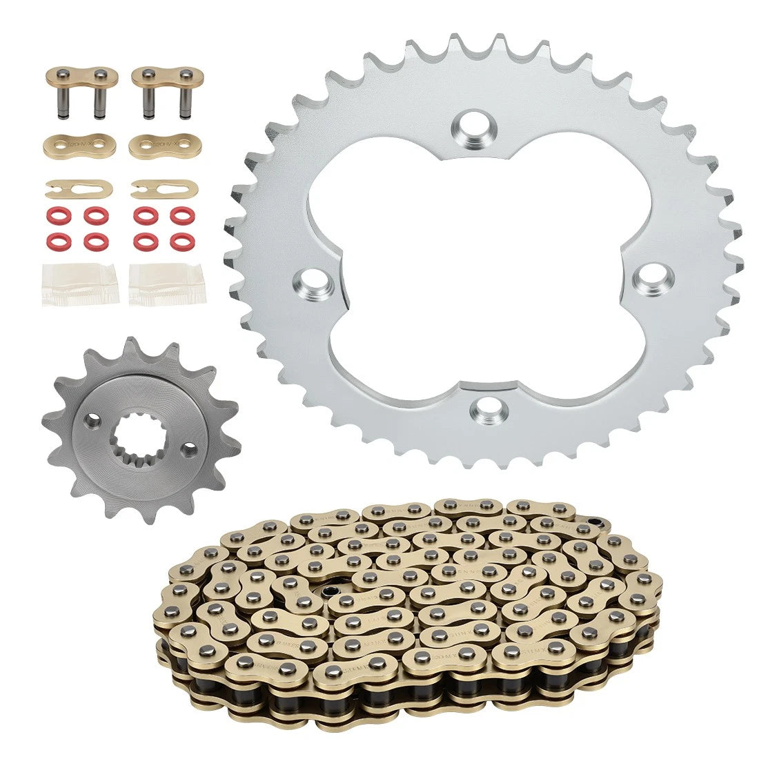 Gold Drive Chain & Drive Sprocket for Suzuki QuadSport Z400 (2009–2014)