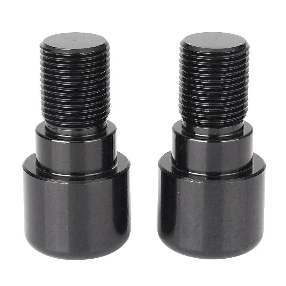 18mm Black Handlebar Grips & End Cap Plugs for Motorcycle Dirt Bike