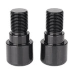 18mm Black Handlebar Grips & End Cap Plugs for Motorcycle Dirt Bike