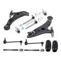 12Pc Suspension Front Lower Control Arms Tie Rods for Toyota Highlander (2004–2007)