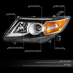 Left Halogen Headlight Lamp for Honda Odyssey (2014–2017)