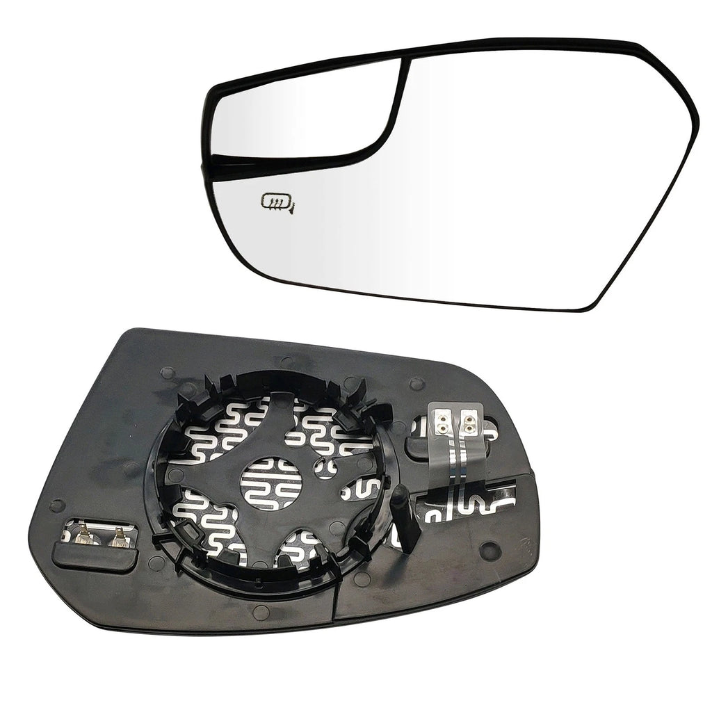 2X Rear View Heat Mirror Glass with Backplate GJ5Z17K707A for Ford Escape (2017–2018)