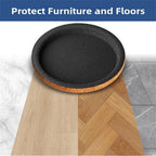 Set of 4 Non Woven Sliders for Indoor Furniture with Noise Reduction
