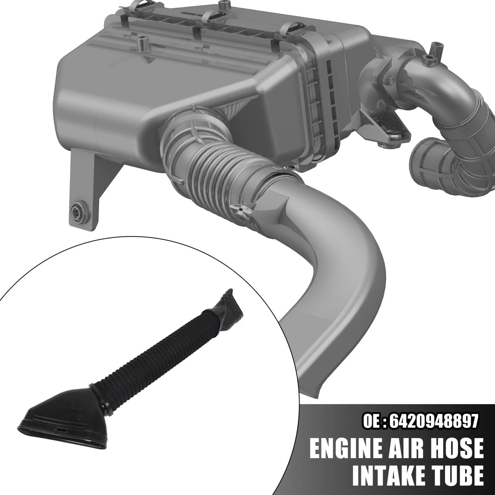 Engine Air Hose Intake Tube 6420948897 for Mercedes-Benz ML350 (2012–2014)