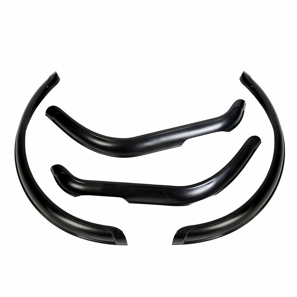 Set of 4 Black Fender Flares for Jeep CJ5/CJ7 (1955–1986)