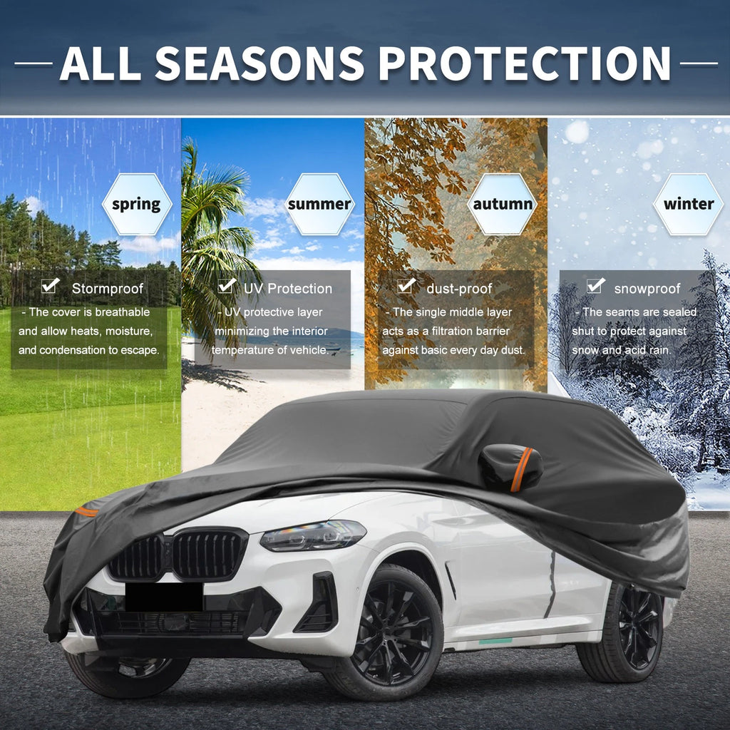 Waterproof Car Cover for BMW X3 F25/G01 (2010–2024) with Zipper