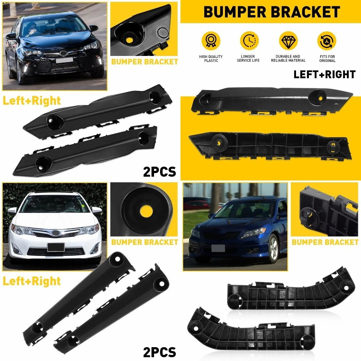 Bumper Support Bracket for Toyota Camry (2007–2017) Left Right H