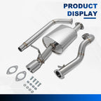 3.5" Oval Muffler Round Tip Catback Exhaust Pipe for VW Beetle (2006–2010)