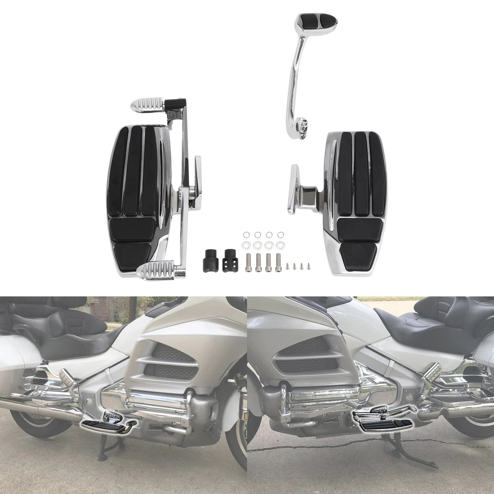 Driver Footboard Kit for Honda Goldwing GL1800 (2001–2017), Valkyrie (2014–2015)