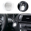 Start Stop Button Cap with Ring Kit for BMW 1 Series X1 X2 3 4 Series Silver Tone