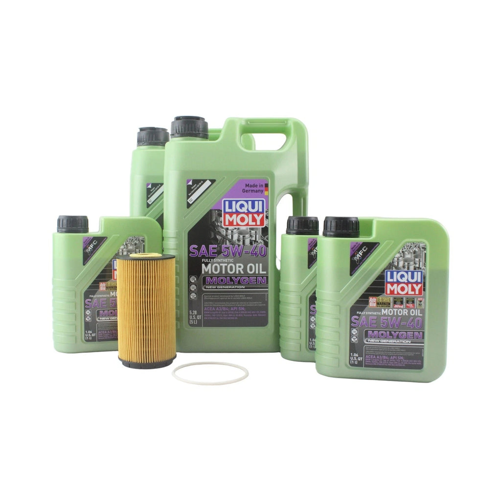 Oil Change Kit for Audi A8 Quattro (1994–2020) - 8L Liqui Moly Molygen 5W-40