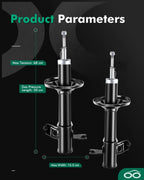 Rear Pair Shocks & Struts for Mazda Protege (1995–1998) 1.5L 1.8L