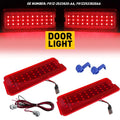 2Pcs Inside Door Reflector Light Lens Red for Ford F250 F350 F450 F550 (1999–2007)
