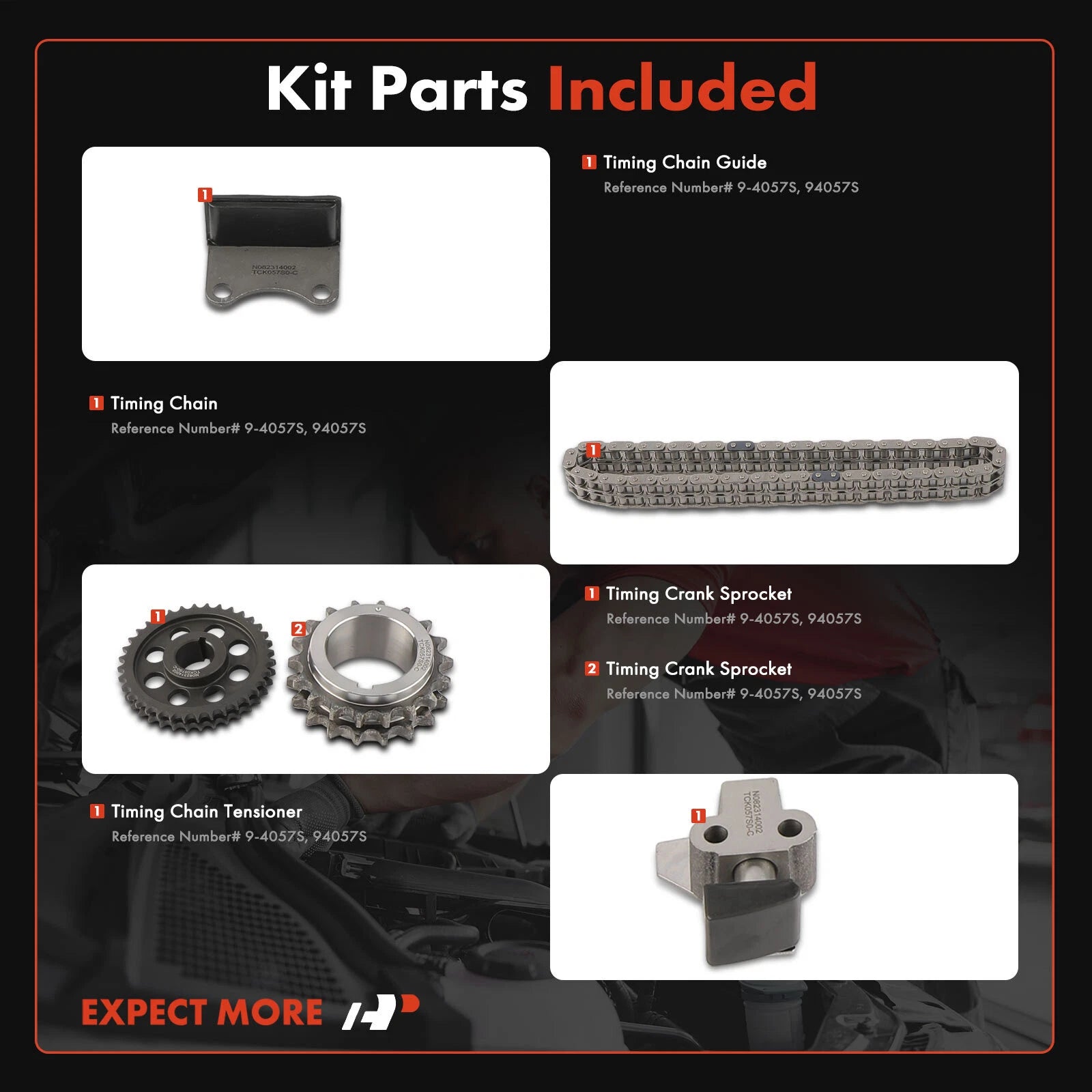 Timing Chain Kit for Toyota Corolla Carina Van (1971–1982) L4 1.8L