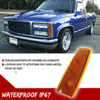 Amber Lens Front Corner Side Marker Light Covers for GMC Yukon Suburban (1992–1993)