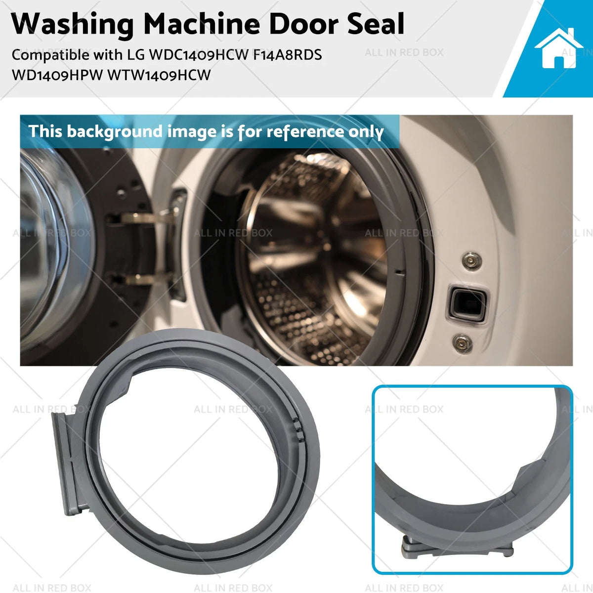 Door Seal for LG WDC1409HCW F14A8RDS WD1409HPW WTW1409HCW (No Years Specified)