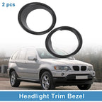 Car Front Left Front Right Headlight Trim Bezel for BMW X5 (2014-2018)