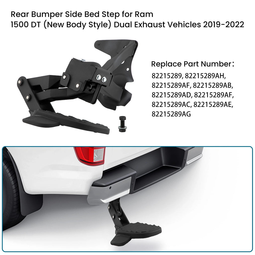 Retractable Bumper Side Bed Step for Ram 1500 DT (2019–2022)